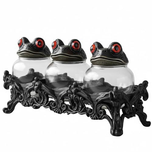 Håndlavede Witchy Frog apotekerkrukker til krydderier 🐸