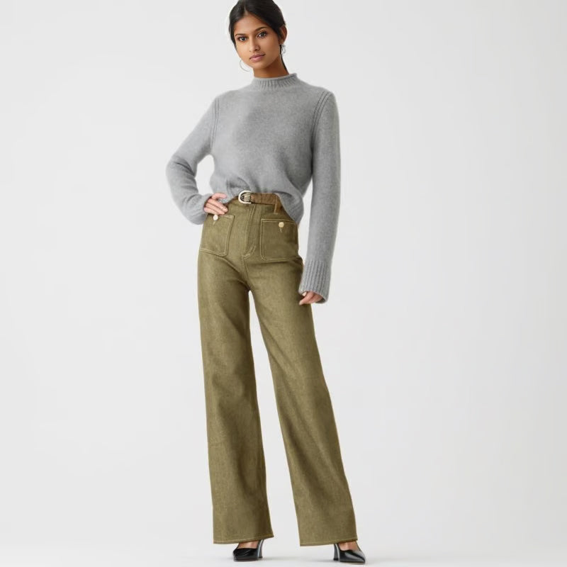 🧣🔥Spring Fashion Update 49% OFF👖Tummy Control Sailor Wide Leg Trouser