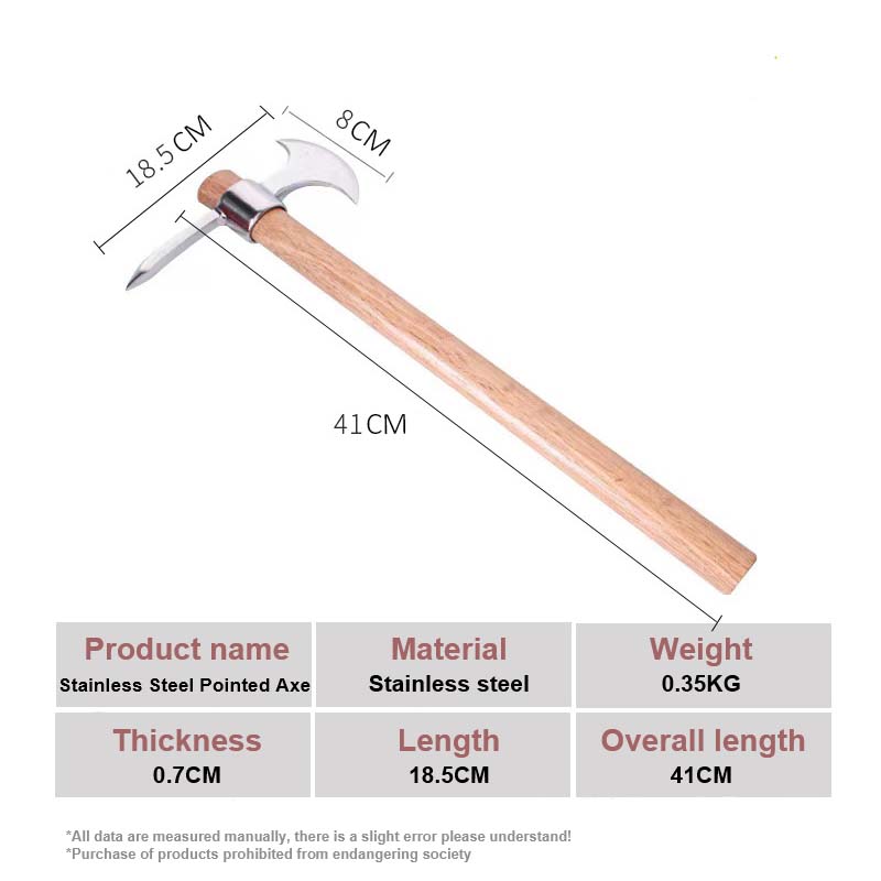 Havehakke i rustfrit stål