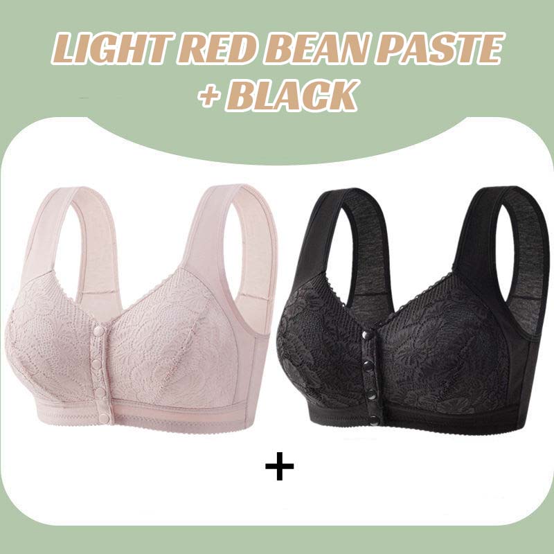 💖Blonder foran åndbar bh med spænde