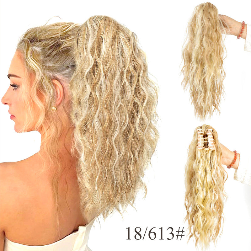 ⏳Begrænset tid 50% rabat💥💖18 tommer krøllet, bølget Frizz-hårfortykning med hestehale