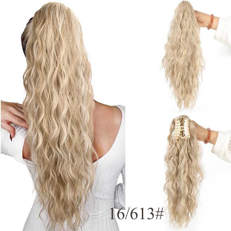 ⏳Begrænset tid 50% rabat💥💖18 tommer krøllet, bølget Frizz-hårfortykning med hestehale