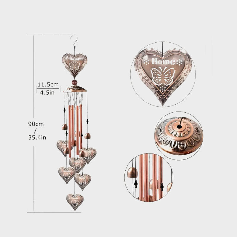 Kreativ gårdhavedekoration metalklokke vedhæng gave