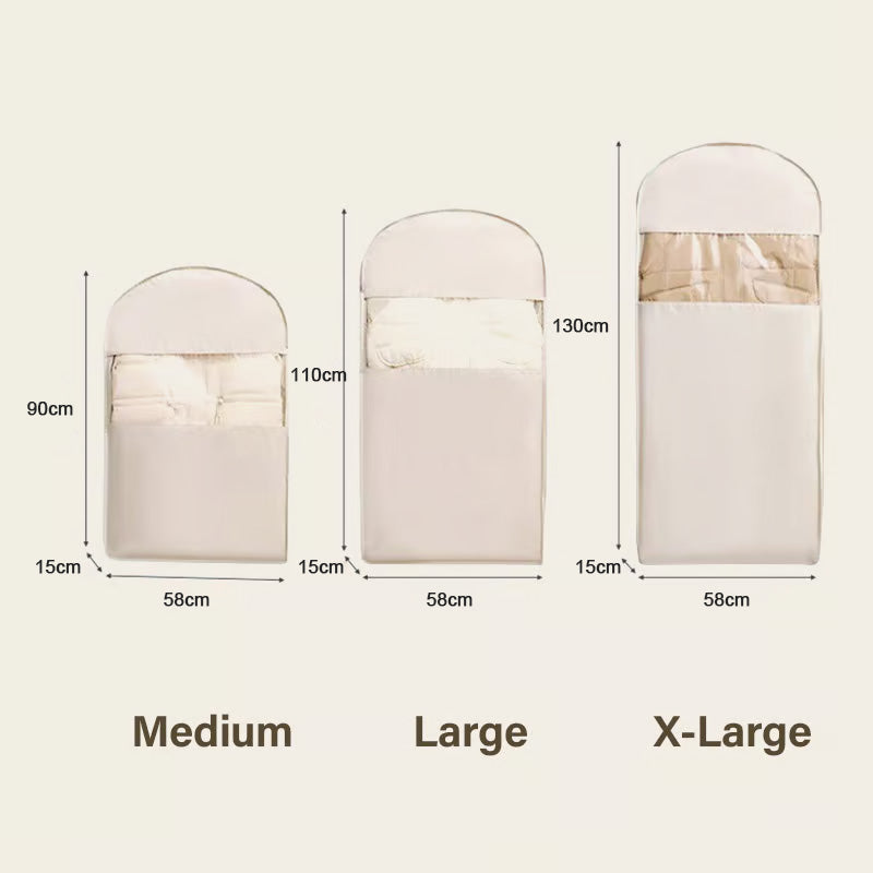 🔥2025 UDSALG - Pladsbesparende hængende tøjpose med selvkomprimerende lynlås