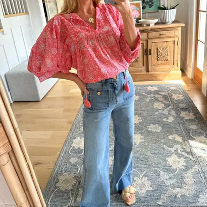 🧣🔥Spring Fashion Update 49% OFF👖Tummy Control Sailor Wide Leg Trouser