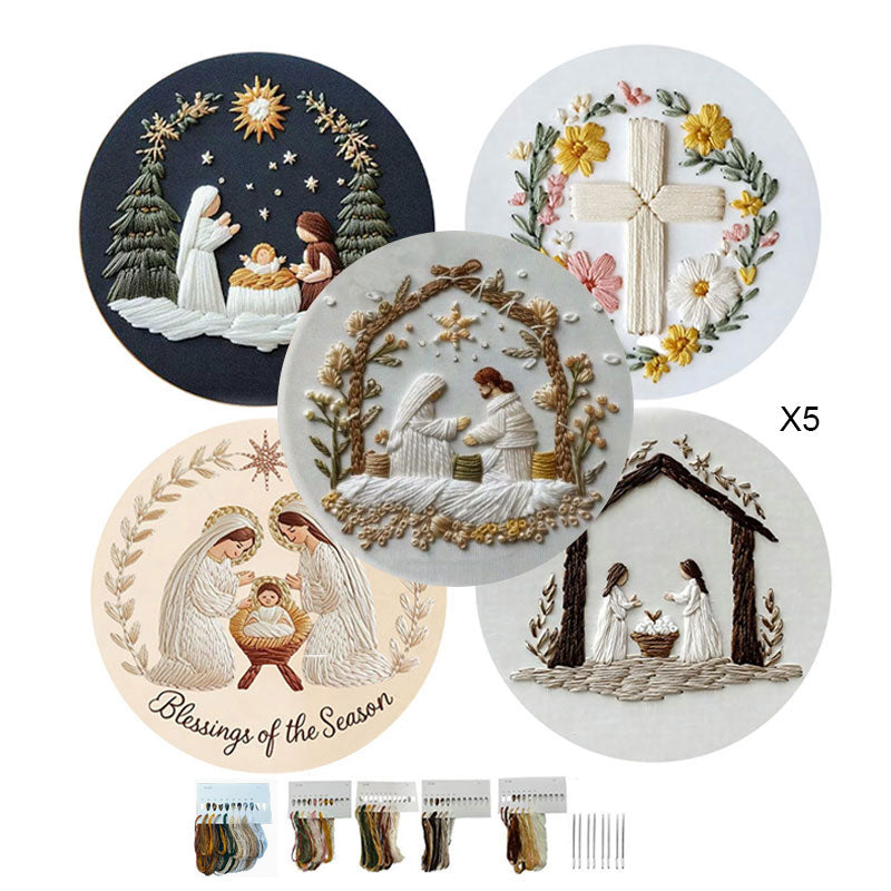 Påske-broderi DIY-kunstsæ