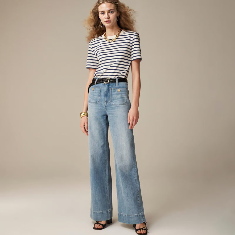 🧣🔥Spring Fashion Update 49% OFF👖Tummy Control Sailor Wide Leg Trouser
