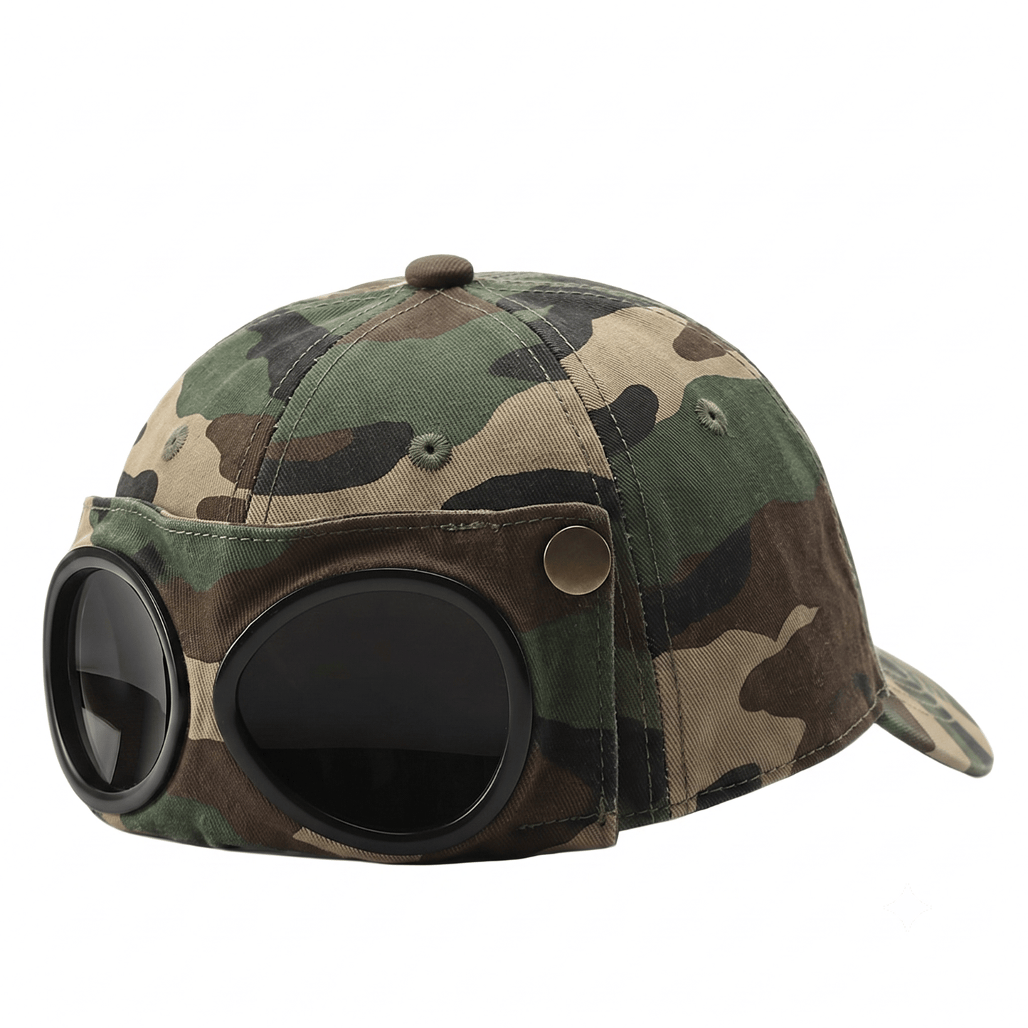 🤣 Baseballkasket i aviator-stil — unikke solbrilleholder og vintage metal-detaljer! 🧢✨