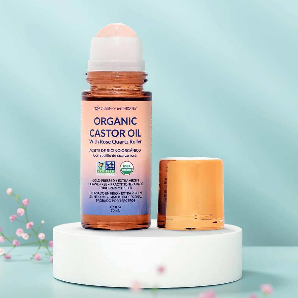 🏆Flash Sale⚡ 50K+ SOLGT! Nesten borte-💥⏰Organisk gyllen ricinusolje Roll-On med rosenkvar