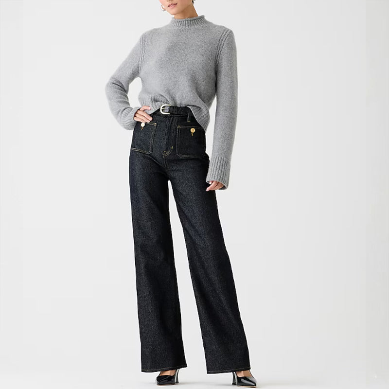 🧣🔥Spring Fashion Update 49% OFF👖Tummy Control Sailor Wide Leg Trouser