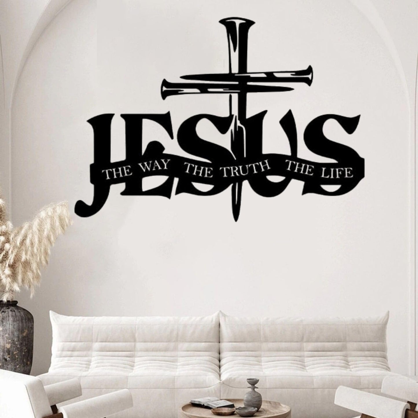 (🎁Sidste dag 49% rabat)🔥Jesus & Cross Design Wall Art - ⌛Limiteret håndlavet seri