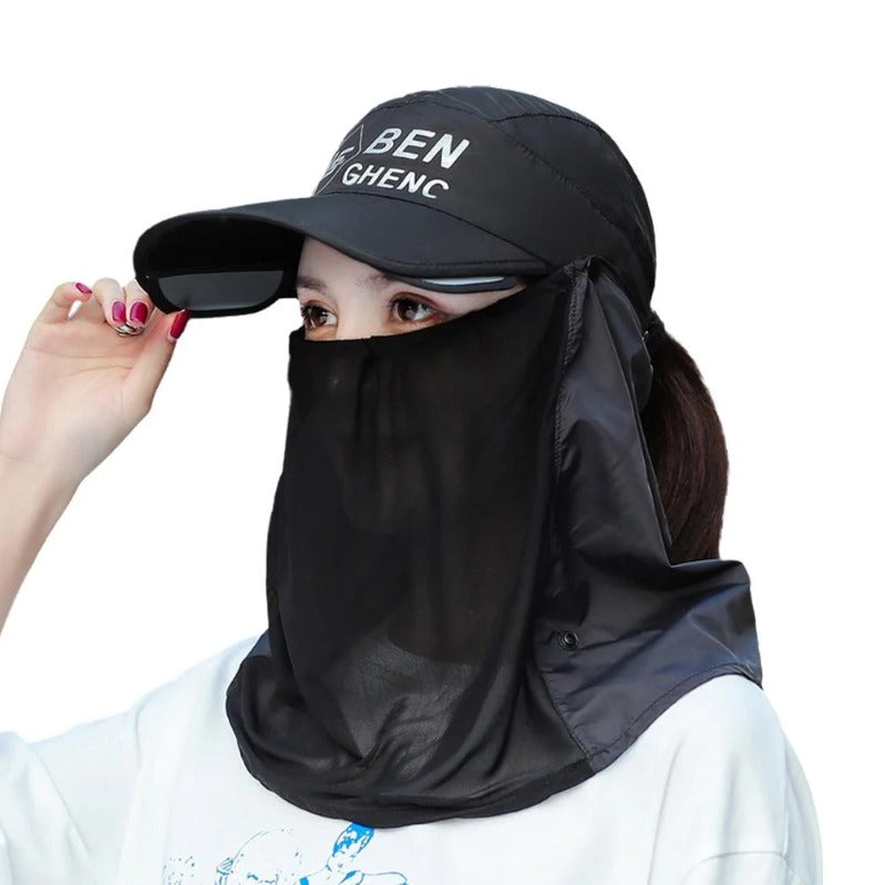 All-Terrain UV Shield Cap med nakke- og ansigtsbeskyttelse
