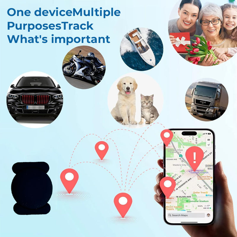 GPS-tracker med vejrbestandigt magnetisk kabine