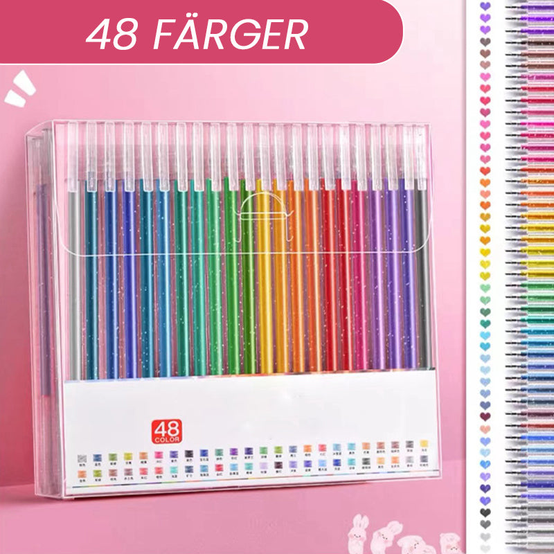 🎁2025 Udsalg nu - metallisk, vibrerende, funklende og farverig pen