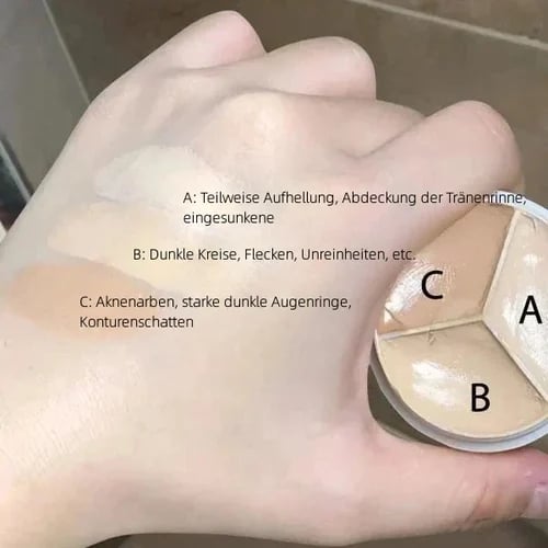 🎉Stort Udsalg med 60% Rabat💝3-i-1 Contouring og Brighten Concealer-Palet