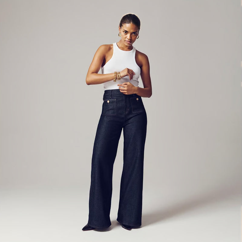 🧣🔥Spring Fashion Update 49% OFF👖Tummy Control Sailor Wide Leg Trouser