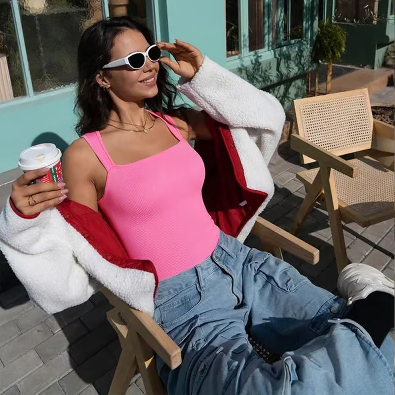 🔥Sidste dag 49% rabat🔥✨Ærmeløse mavekontrol tank toppe bodysuits