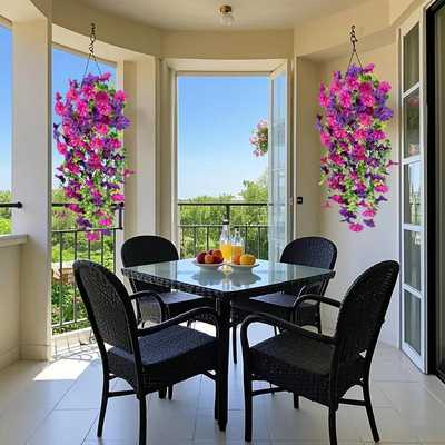 Perfekt havedekoration - 🌺 Simulation Eucalyptus Petunia Vine