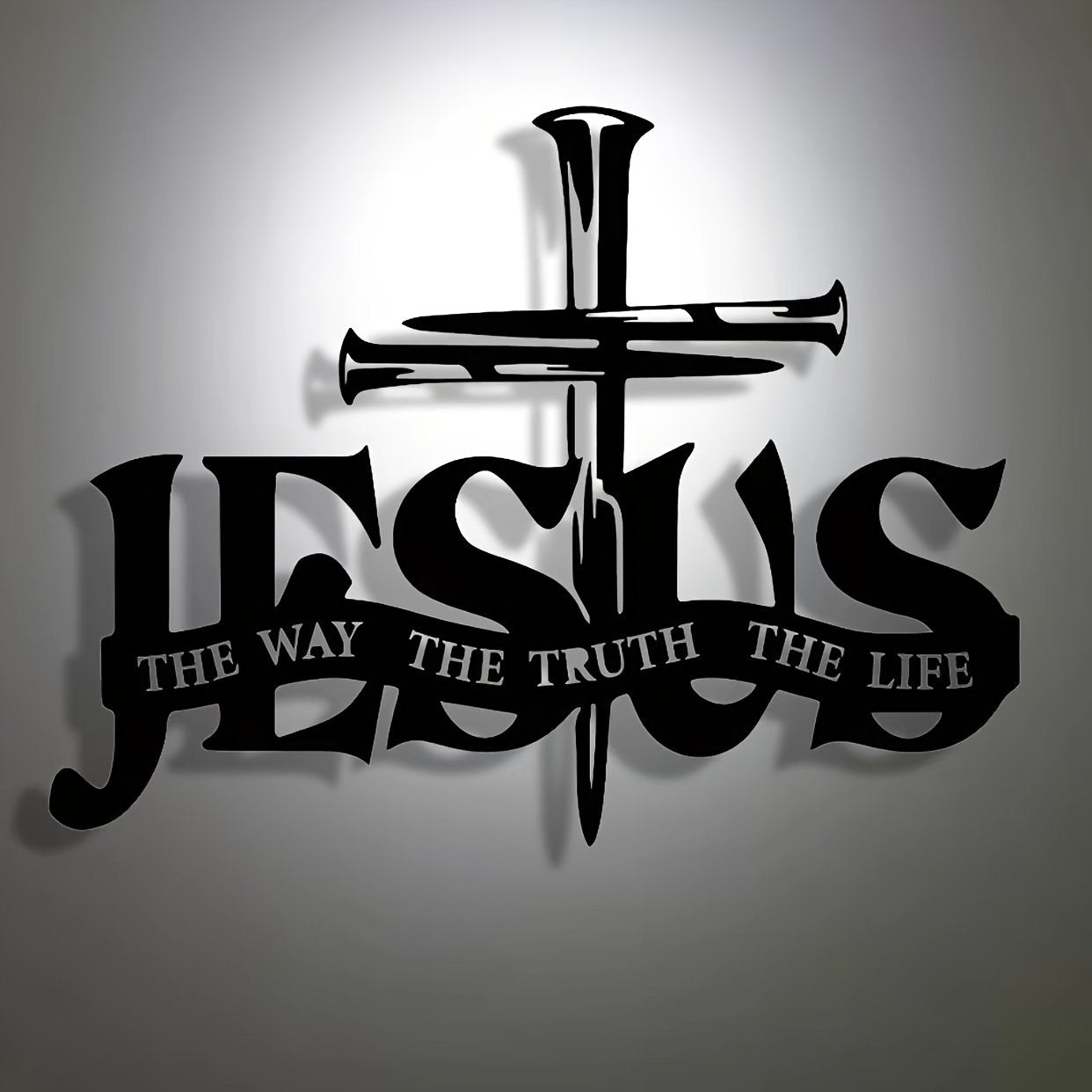 (🎁Sidste dag 49% rabat)🔥Jesus & Cross Design Wall Art - ⌛Limiteret håndlavet seri
