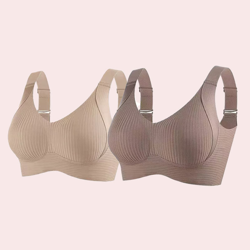 🎁Ribbet push-up-bh til kvinder med justerbare bøjler