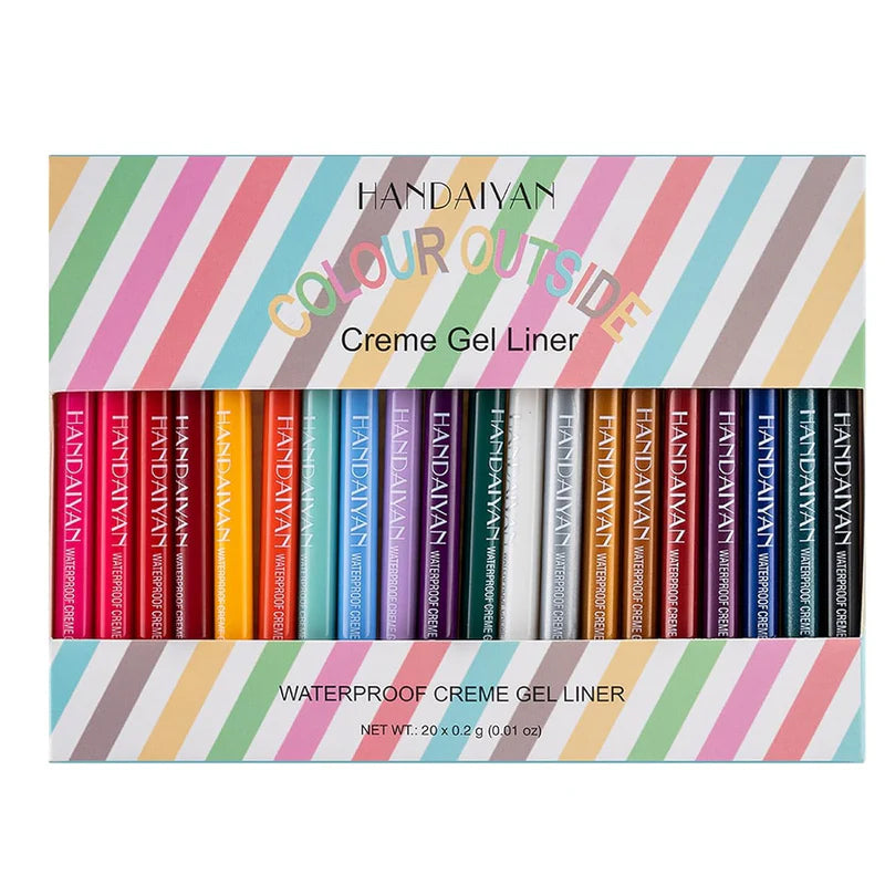 🔥🔥20 PCS farvet eyeliner blyant sæt