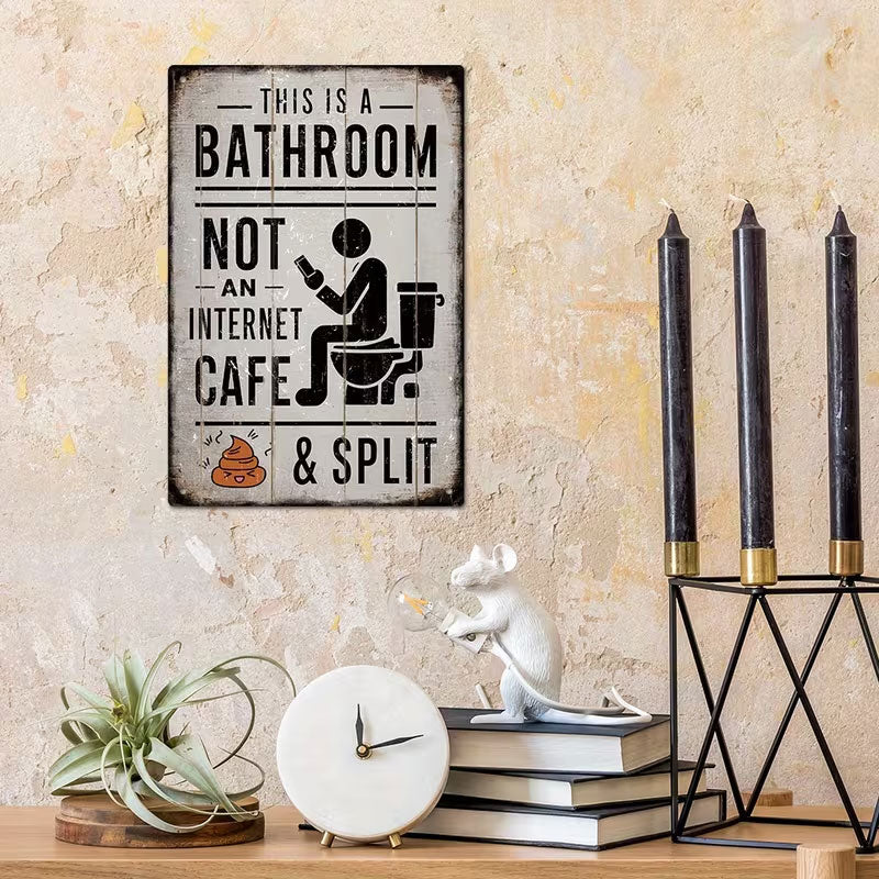 🚽 Dette er et badeværelse, ikke et internetcaf