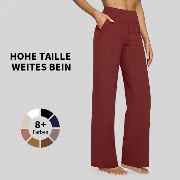 🎁 Sidste dag 49% rabat 🔥 Løstsiddende højtaljede bukser til business casual og yogabukse
