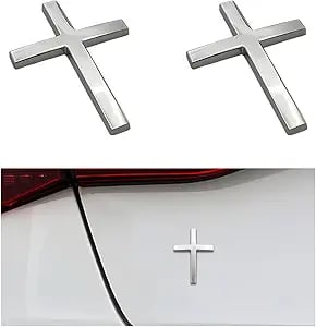 Køb en, få en gratis!✝️ Metal Jesus Kristus kors-badge-klistermærker