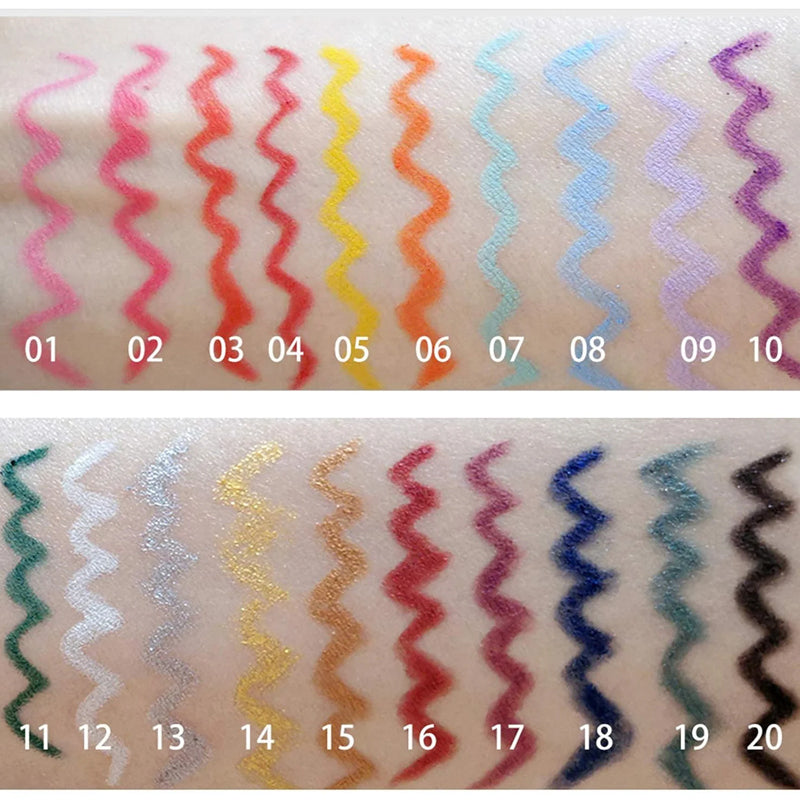🔥🔥20 PCS farvet eyeliner blyant sæt