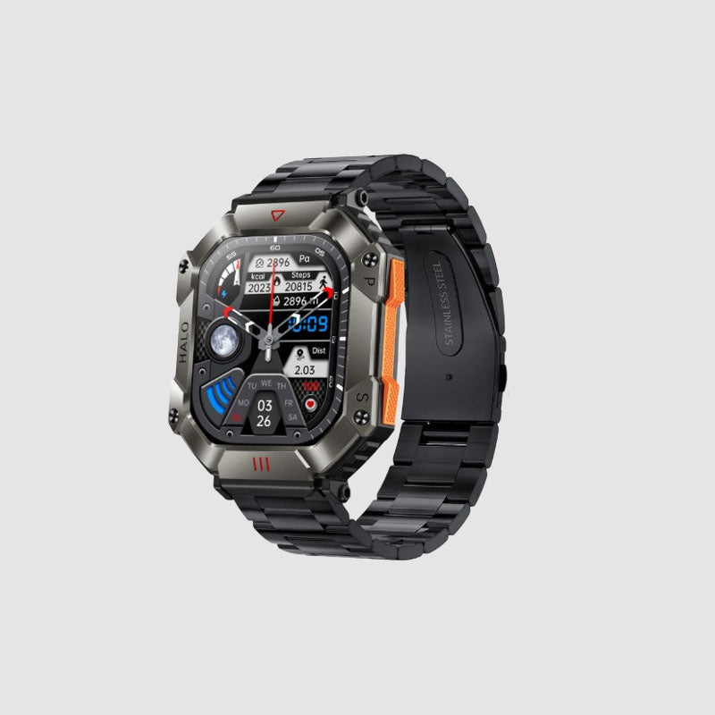 IP68 vandtæt militær AI voice Bluetooth call smartwatch
