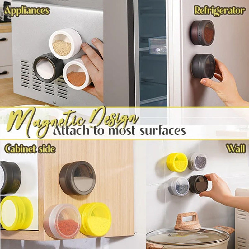 Magnetisk væghængt krydderiboks