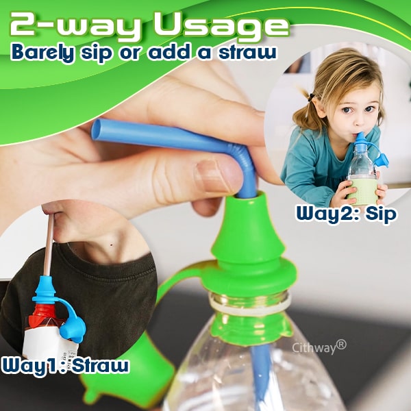 Cithway® Sip-Well Baby flasketud i silikone (3 stk)