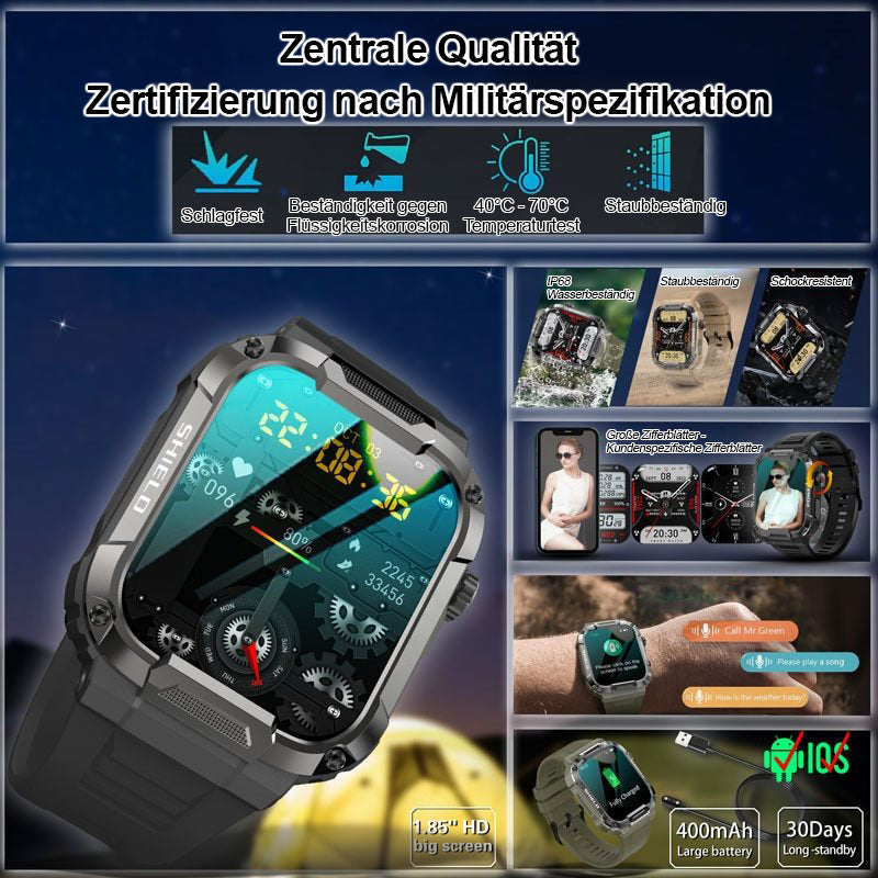 ⌚2025 FORBEDRET MILITÆRT SMARTWATCH
