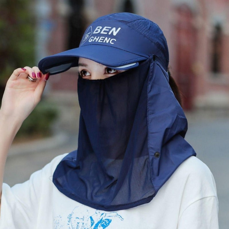 All-Terrain UV Shield Cap med nakke- og ansigtsbeskyttelse