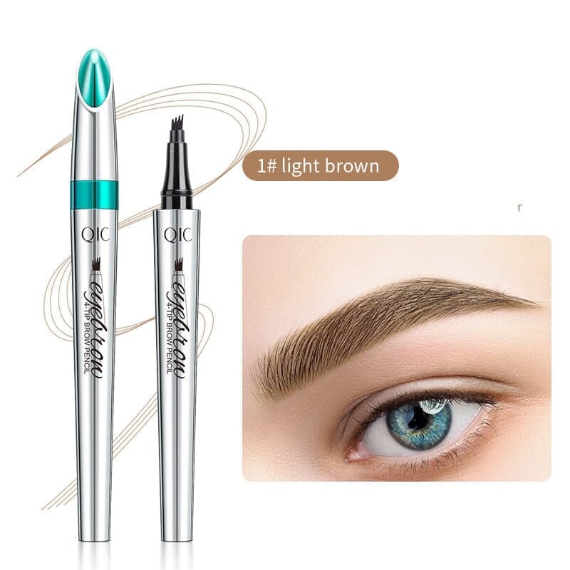 3D Vandtæt Microblading Øjenbrynspen 4 Gaffelspids Tatoveringsblyant