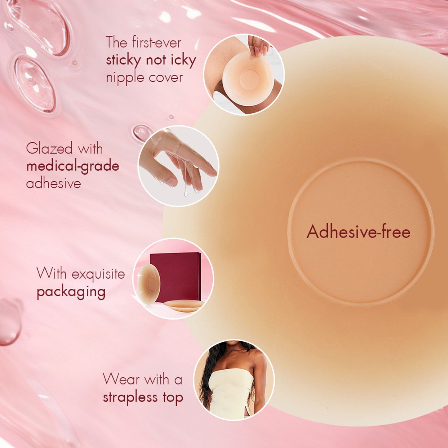 🎁💖Seamless Gentle Adhesive Nipple Covers