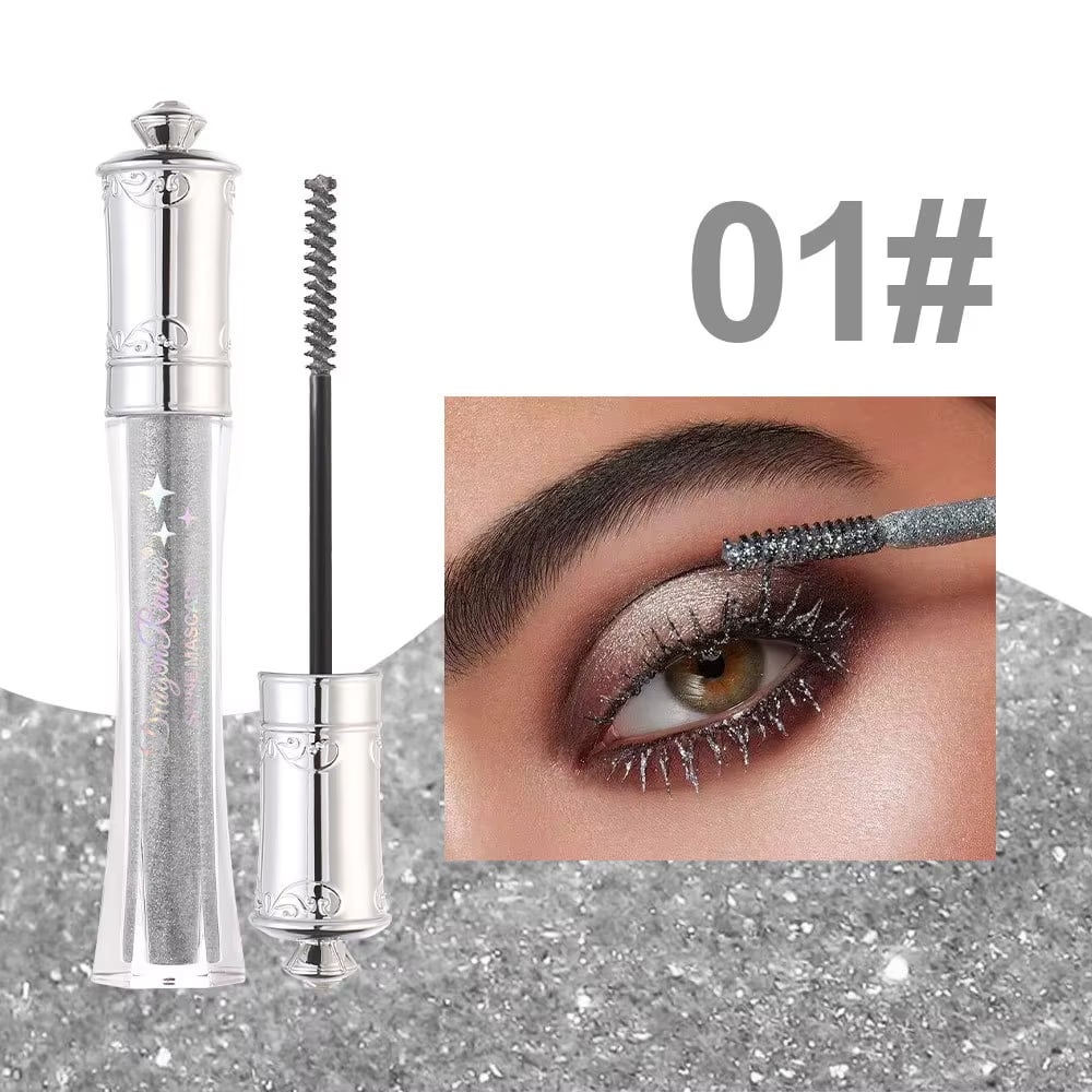 Glitrende krystalldiamantfarvet glittermascara