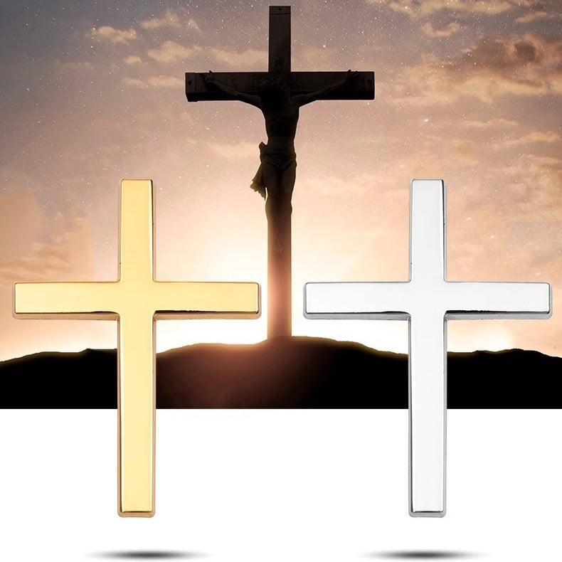 Køb en, få en gratis!✝️ Metal Jesus Kristus kors-badge-klistermærker
