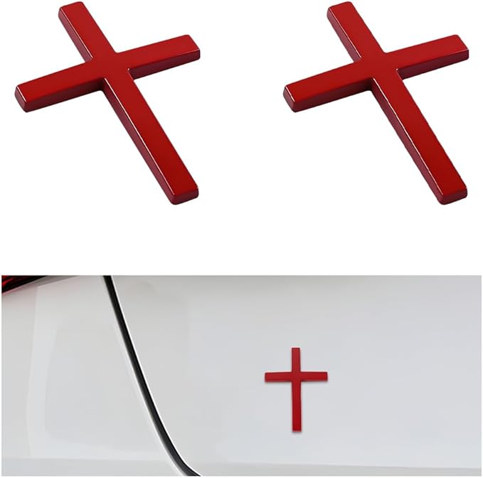 Køb en, få en gratis!✝️ Metal Jesus Kristus kors-badge-klistermærker