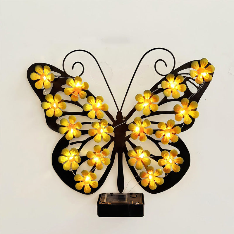 🦋 Solcelledrevet sommerfuglelampe til hav