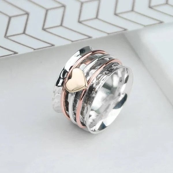 🔥Sidste dag 49% RABAT 🎁Self Love Spinner Hjertering 💖