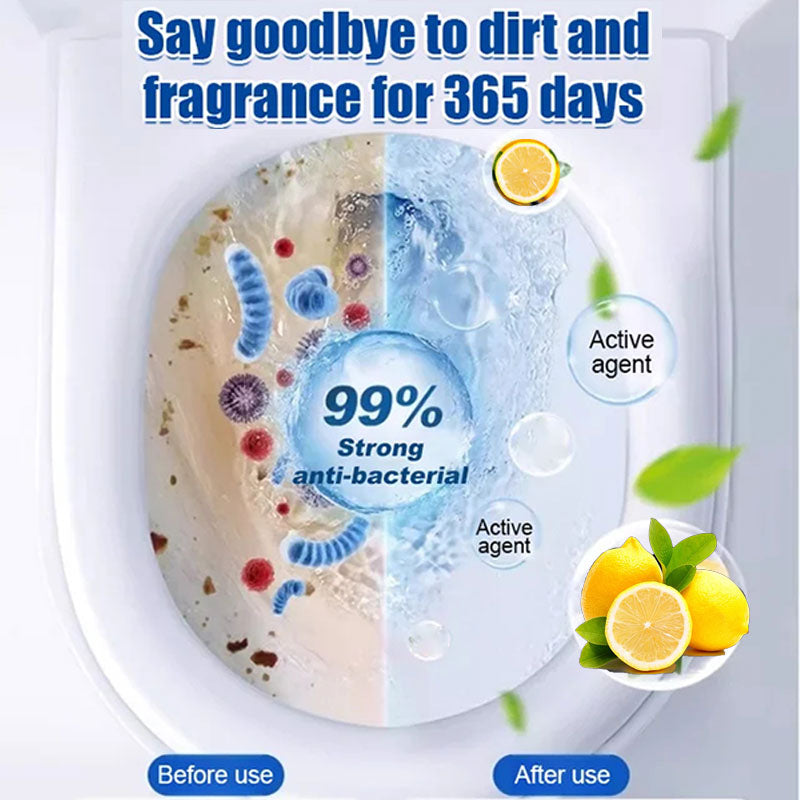🔥Køb 1 få 1 gratis - 🍋Lemon Scent Toilet Bowl Cleaner Tablets
