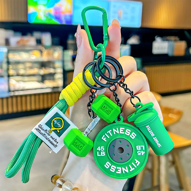 Kreativ nøglering med fitness-tem