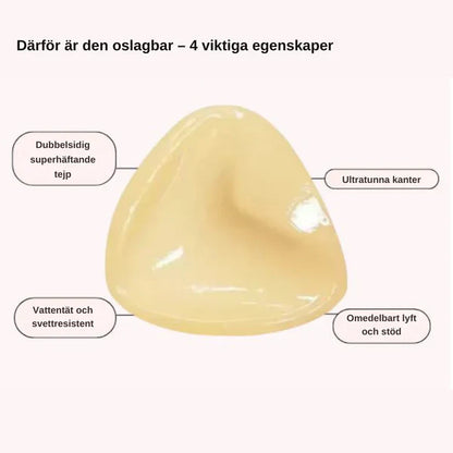 Trekantede tykke silikoneplastre til brystet