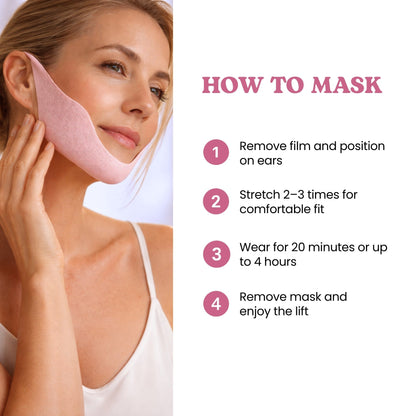 Ansigtsformende maske med ørekroge