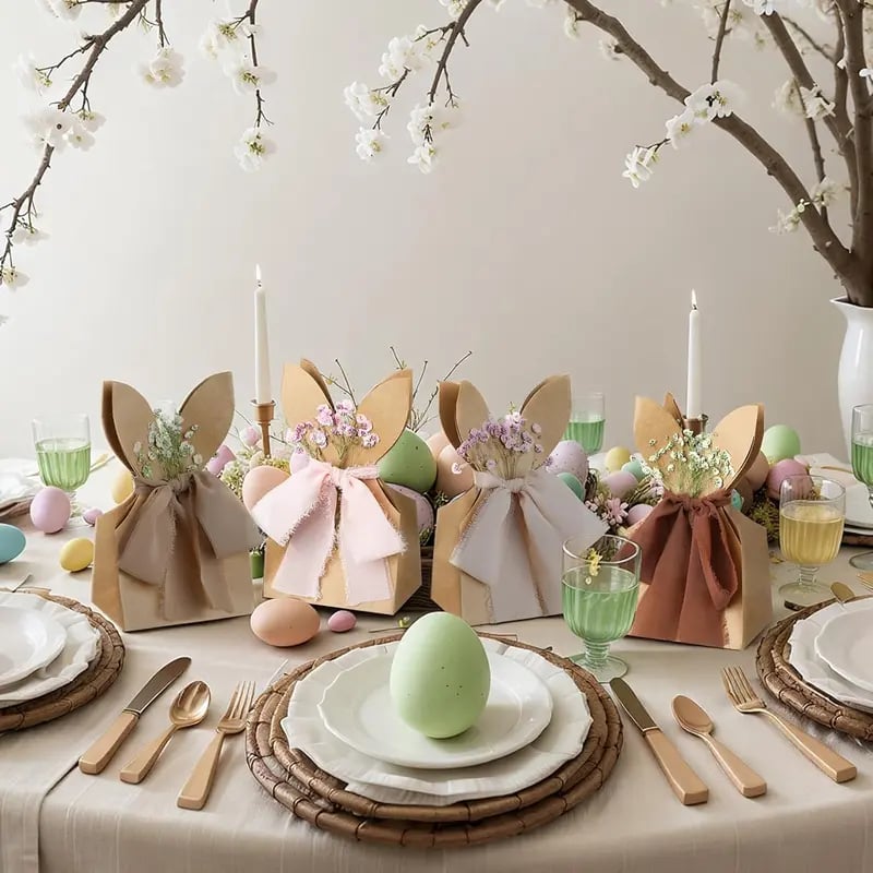 🔥🐇 Boho Bunny påske goodie bags (✨24 stk)