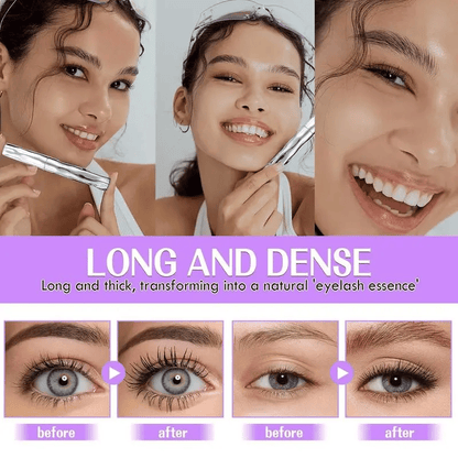 Øjenvippeprimer, Tubular Eyelash Primer, vandfast, lang krøllende mascara, naturlig og ikke-udtvære