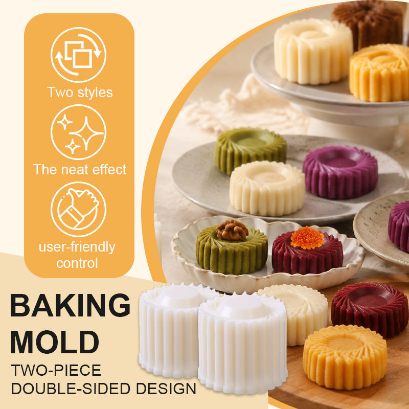 2-i-1 dobbeltsidet kageform til hjemmelavede desserter