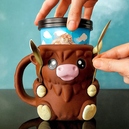 Ferdinand Highland Cow isbægerholder