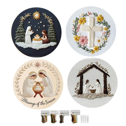 Påske-broderi DIY-kunstsæ